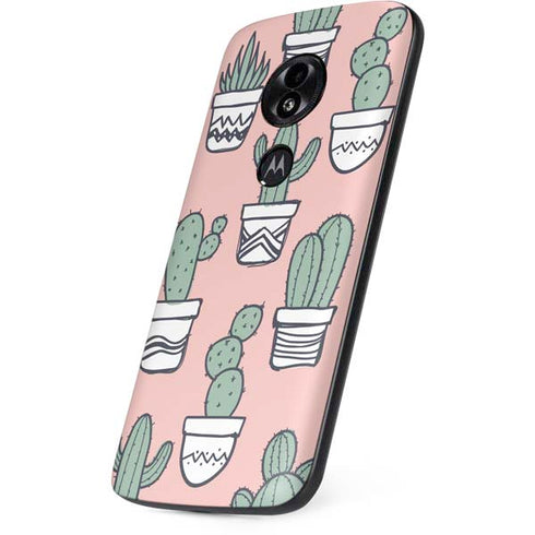 Pink Cactus Moto E5 Play Skin